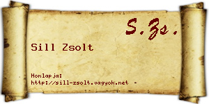 Sill Zsolt névjegykártya